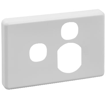 Cover Plate Sw Socket Single Horiz Extra Sw White