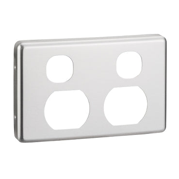 Cover Plate Sw Socket Dbl Vert Br Ali Old