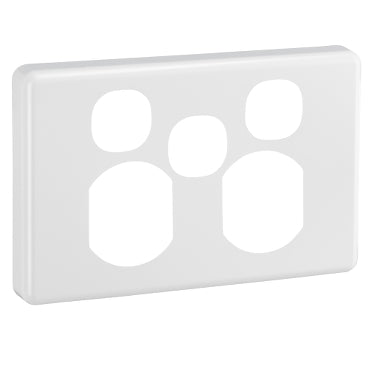 Cover Plate Sw Socket Dbl Extra Sw White