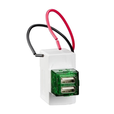 Iconic USB Charger Module Dual 3.1 Deep White
