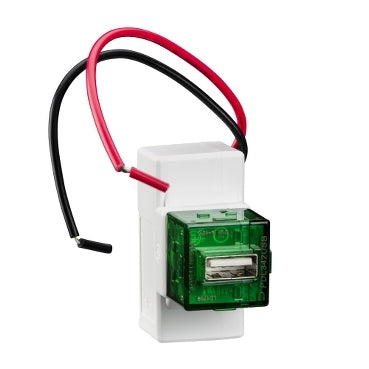 Iconic USB Charger Module 1.5A Shallow White