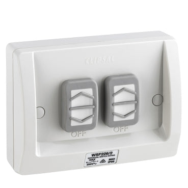WS Switch Double Flush 15A 250V IP54