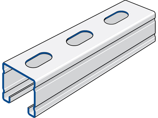 Channel P2000T-G Galvabond Slotted (6m Lth)