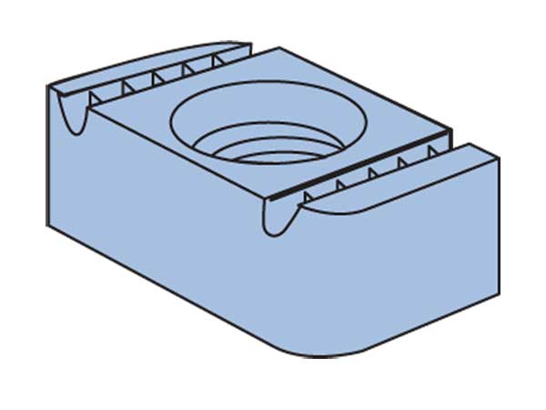 Nut P3010M12Z Zinc Plated