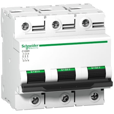 Acti9 C120H MCB 3P 100A 15kA D-Curve