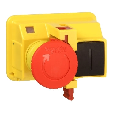 GV2 Emergency Stop Button Red Turn to Release Padlock