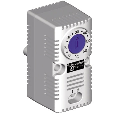 Thermostat Heat Control 10A 250VAC 0-60Deg NO Blue
