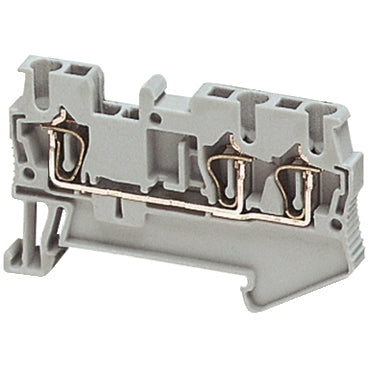 NSY Spring Terminal 2.5mm 3pt Grey Feed Thru
