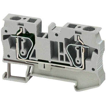 NSY Spring Terminal 6mm 2pt Grey Feed Thru