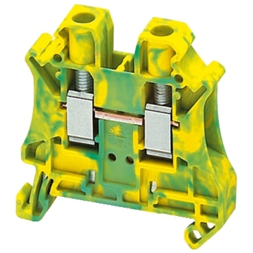 NSY Screw Terminal 6mm 2pt Green/Yellow Protective Earth
