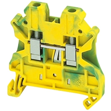 NSY Screw Terminal 4mm 2pt Green/Yellow Protective Earth