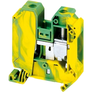 NSY Screw Terminal 35mm 2pt Green/Yellow Protective Earth