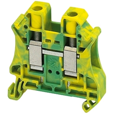 NSY Screw Terminal 10mm 2pt Green/Yellow Protective Earth