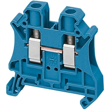 NSY Screw Terminal 6mm 2pt Blue Feed Thru