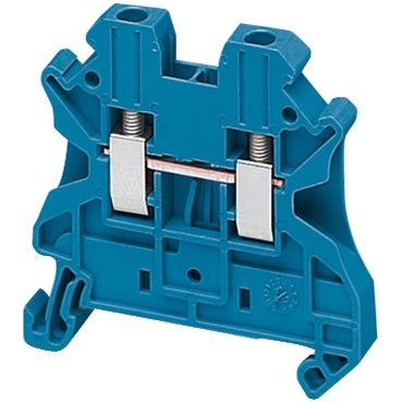 NSY Screw Terminal 2.5mm 2pt Blue Feed Thru