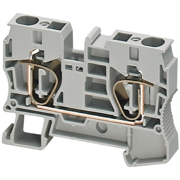 NSY Spring Terminal 10mm 2pt Grey Feed Thru