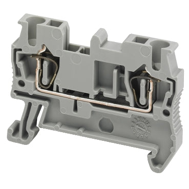 NSY Spring Terminal 2.5mm 2pt Grey Feed Thru