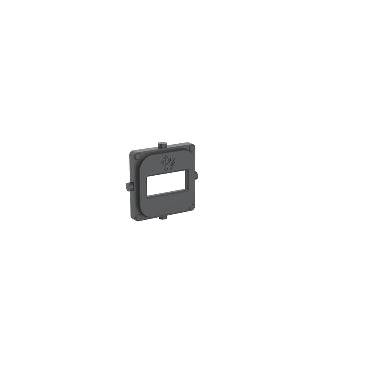Iconic USB Single Port Cover Cap Anthracite Pkt5