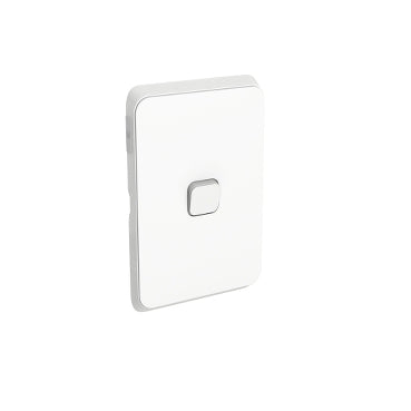 Iconic Cover Plate Skin Single V/H White