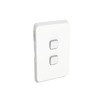 Iconic Cover Plate Skin Double V/H White