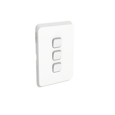 Iconic Cover Plate Skin Triple V/H White