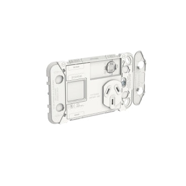 Iconic Sw Socket 10A Single Horz Less Extra Sw Grid Only