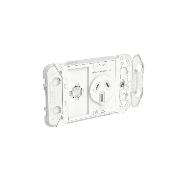 Iconic Sw Socket 15A Grid Only Single Horizontal