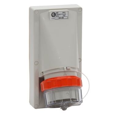 Appliance Inlet 3Pin 32A 250V 1Ph IP66 Grey