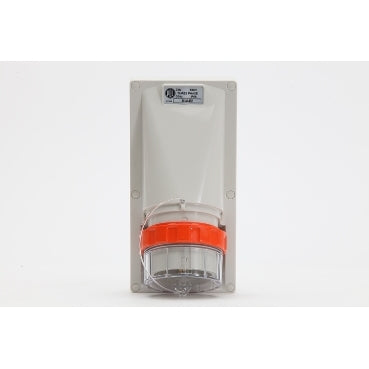 Appliance Inlet 4Pin 32A 500V 3Ph IP66 Grey