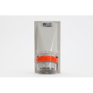 Appliance Inlet 5Pin 50A 500V 3Ph IP66 Grey