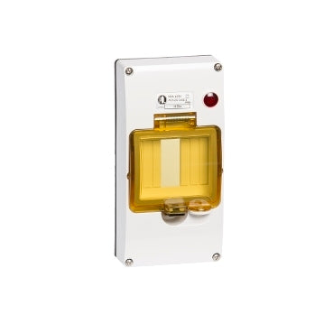 MCB /RCD Cover with Din Rail White