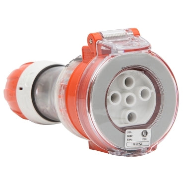 Cord Connector 5Pin 20A 500V 3Ph IP66