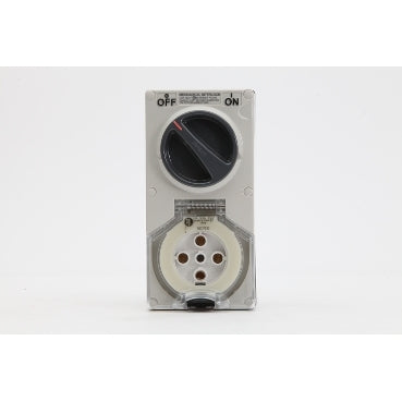 Sw Socket 5Pin 32A 500V 3Ph IP66 White