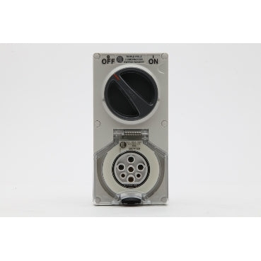 Sw Socket 7Pin 20A 500V 3Ph IP66 Grey