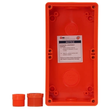 Enclosure 2Gang IP66 Orange
