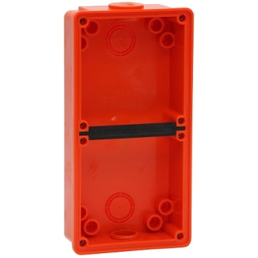 Enclosure 2Gang IP66 Shallow Orange