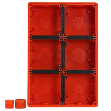Enclosure 6Gang IP66 Orange