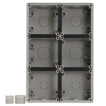 Enclosure 6Gang IP66 Grey