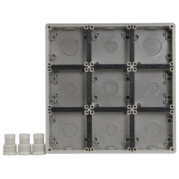 Enclosure 9Gang IP66 Grey