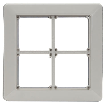 Flush Surround 4Gang Grey