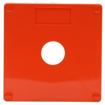 Pbutton Lid 1Hole IP66 Orange