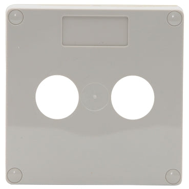 Pbutton Lid 2Hole IP66 Grey