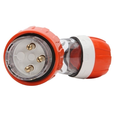 Plug Angled 3Pin 32A 250V 1Ph IP66