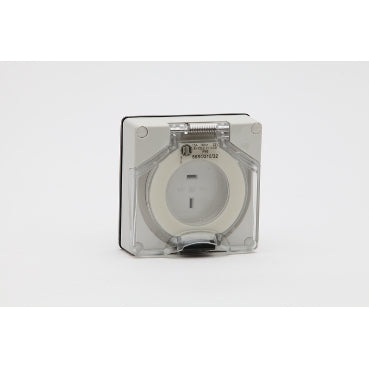 Socket 2Pin 15A 32V IP66 Grey