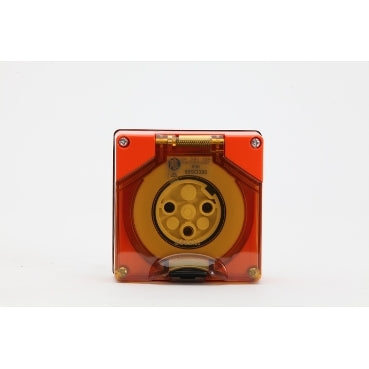Socket 3Pin 20A 250V 1Ph IP66 Orange