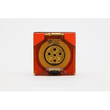 Socket Outlet 5Pin 20A 500V 3Ph IP66 Orange