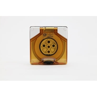 Socket Outlet 5Pin 40A 500V 3Ph IP66 Grey