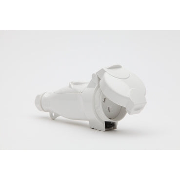 Pendant Sw Skt 3Pin 10A 250V 1Ph IP66 White