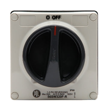 Forward Reverse Switch 20A 3P IP66 Grey
