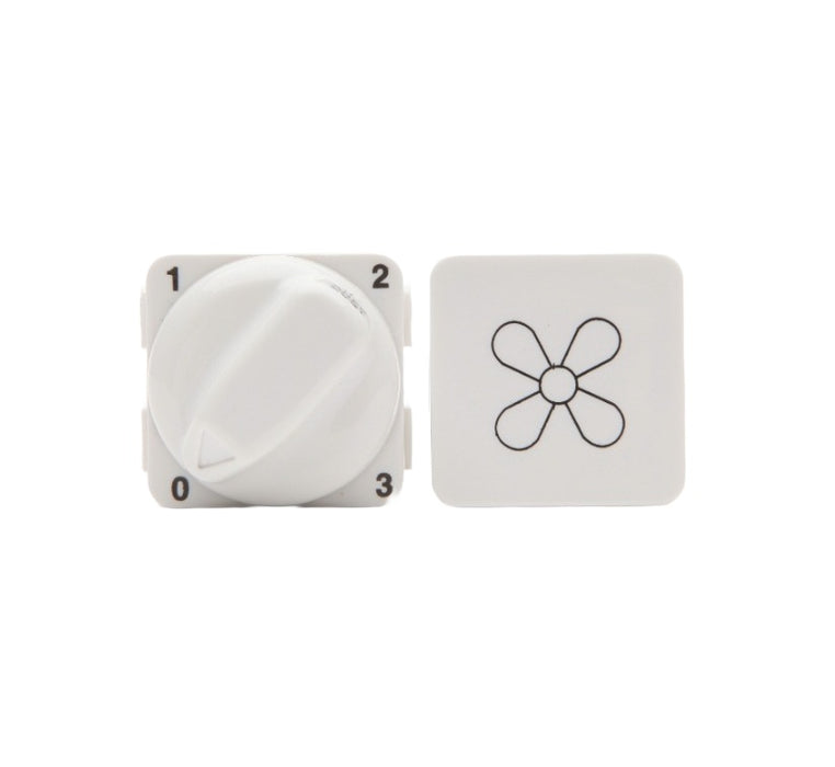 Module Fan Speed Control 3Speed 2MF 3UF Cap White